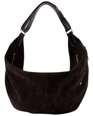 Lemaire Tassen ,Bruin ,Leer Grote Kwal Clip Tas - Zwart