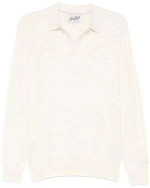 MC2 Saint Barth V-Neck Knitwear - Blanco