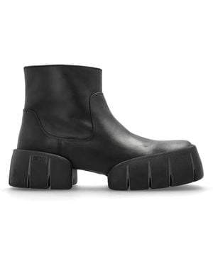 DIESEL Lederknöchelstiefel D-Tex Bt - Schwarz