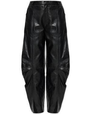 ROTATE BIRGER CHRISTENSEN Leather Hosen - Schwarz