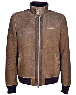 Stewart Leather Jackets - Marron