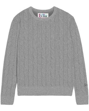 Mc2 Saint Barth Round-Neck Knitwear - Grigio
