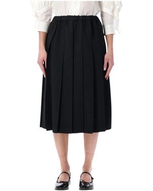 Comme des Garçons Midi Skirts - Black
