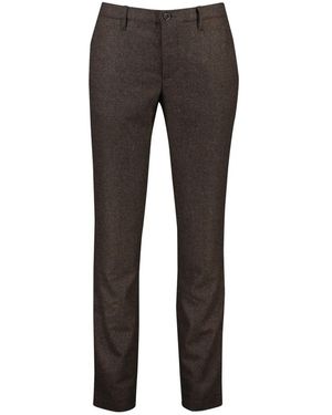 ALBERTO Slim-Fit Trousers - Grey