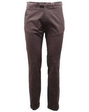 BRIGLIA Slim-Fit Trousers - Grey