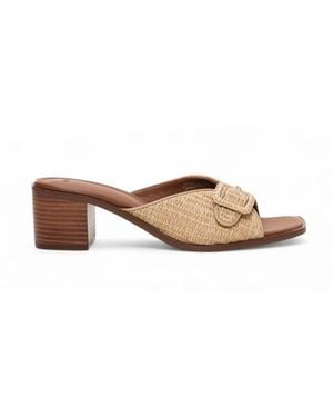 BOSS Heeled Mules - Marrone