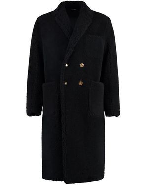 Thom Browne Double-Breasted Coats - Zwart