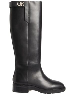 Calvin Klein Gummisohle Kniehoher Stiefel W Hw - Schwarz