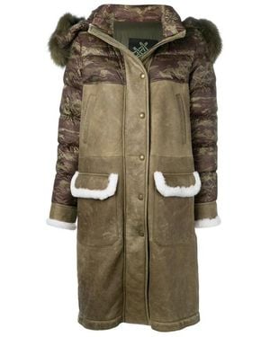 MR & MRS Jassen ,Groen ,Khaki Camo Shearling Hooded Parka