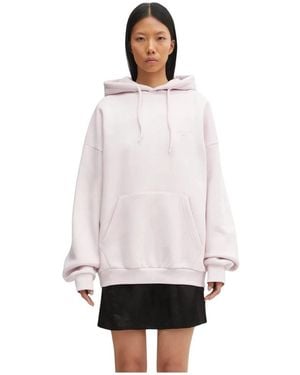 WRSTBHVR Hoodies & Sweatvesten ,Roze ,Katoen Studio V12 Hoodie - Wit