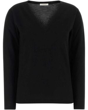 The Row V-Neck Knitwear - Nero
