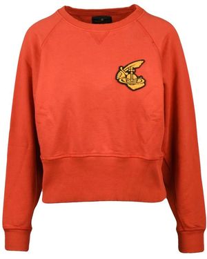 Vivienne Westwood Felpa Girocollo Sweatshirt - Orange
