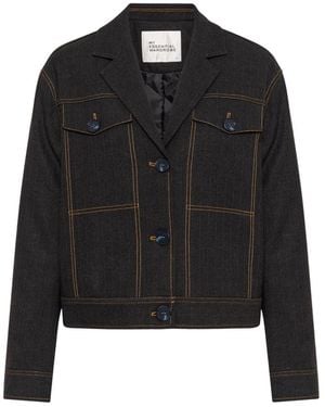 My Essential Wardrobe Denim Jackets - Black