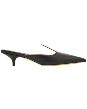 Ferragamo Heart Muiltjes - Zwart