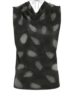 Cortana Sleeveless Tops - Black