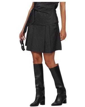 co'couture Eloracc Pocket Pleat Mini Skirt - Schwarz
