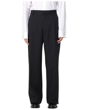 Lardini Straight Trousers - Negro