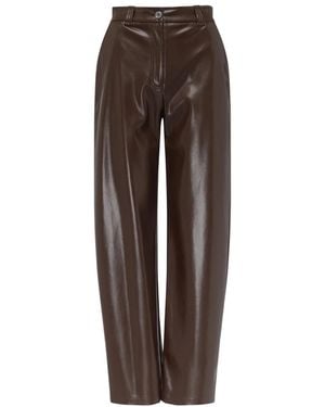 Pinko Straight Trousers - Marrón