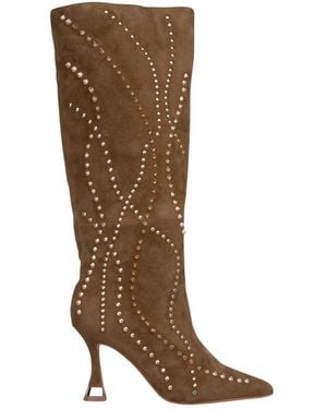 Alma En Pena. Heeled Boots - Brown