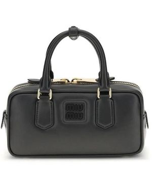 Miu Miu Arcadie Leren Handtas - Zwart
