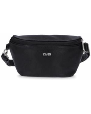 Zwei Trendige Bauchtasche - Schwarz