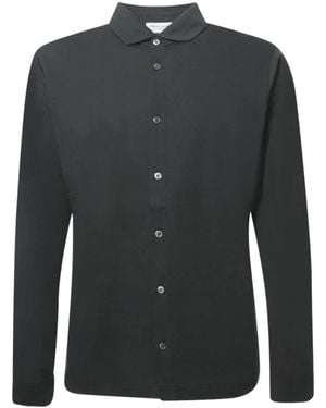 Balmain Overhemden ,Zwart ,Katoen Lange Mouwen Katoenen Shirt