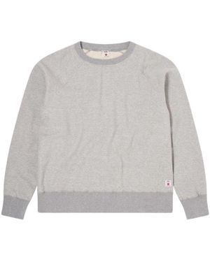 Edwin Hoodies & Sweatvesten ,Grijs ,Katoen Raglan Sleeve Crew