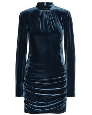 ROTATE BIRGER CHRISTENSEN Refined Ruching Mini Dress - Blue