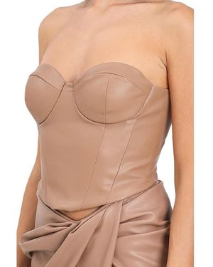 alma sanchez Sleeveless Tops - Marrón