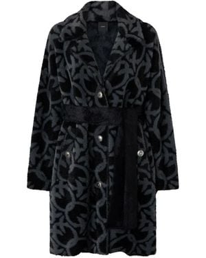 Pinko Belted Coat - Zwart