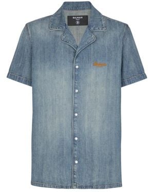 Balmain Denim Shirts - Blauw
