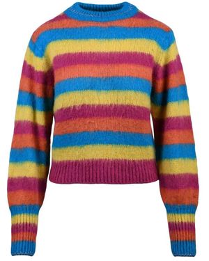 MC2 Saint Barth Round-Neck Knitwear - Blue