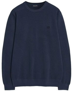 Fred Perry Round-Neck Knitwear - Blu