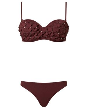 Twinset Badmode ,Bruin ,Polyester Twin-Set Zee Kleding - Rood