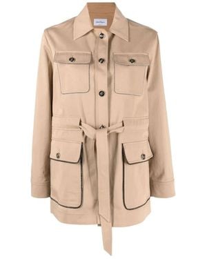 Ferragamo Light Jackets - Natural
