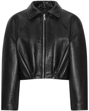 ROTATE BIRGER CHRISTENSEN Leather Jackets - Black
