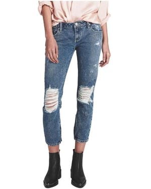 One Teaspoon Cropped Jeans - Blue