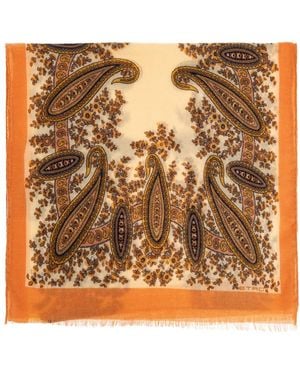 Etro Schal Mit Einem Dekorativen Muster - Mettallic
