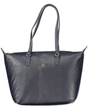 Tommy Hilfiger Tassen ,Blauw ,Polyester Tote Bag