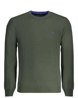 Harmont & Blaine Maglione verde a maniche lunghe con ricamo logo