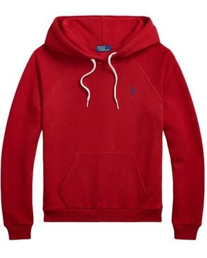 Polo Ralph Lauren Roter Fleece Hoodie Pullover