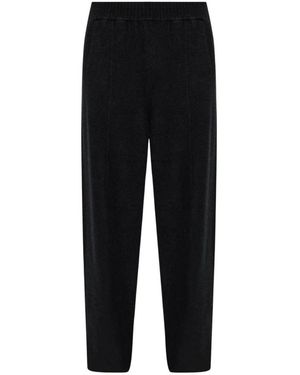 Laneus Kaschmir Hose Mit Geradem Bein - Schwarz
