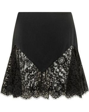 Stella McCartney Rock Mit Spitzenbesatz - Schwarz