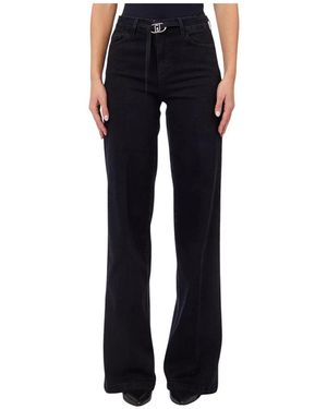 Liu Jo Jeans ,Zwart ,Leer Good Flare H.W - Blauw