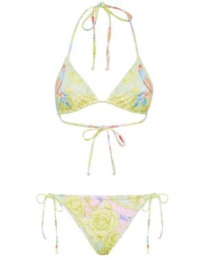 Philipp Plein Badmode ,Veelkleurig ,Polyester Baroque Bikini - Geel