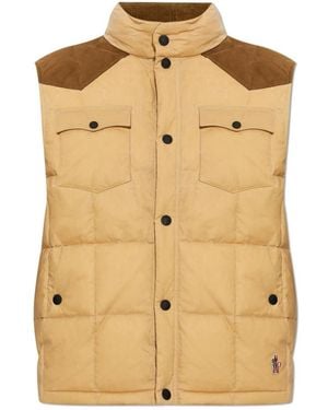 Moncler Jassen ,Bruin ,Katoen Après-Ski Vest - Naturel