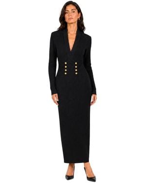 Balmain Knitted Jurken - Zwart