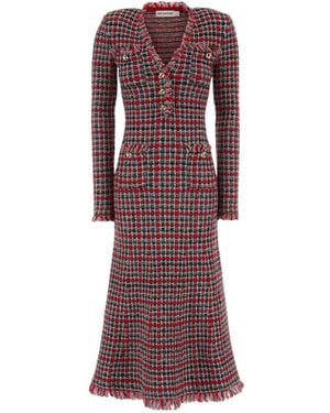 Self-Portrait Midi Dresses - Morado