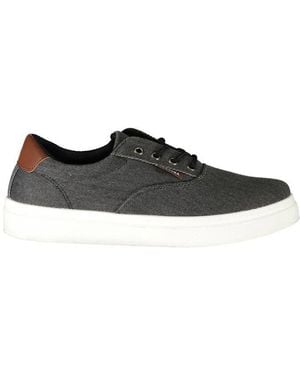 Carrera Schwarzer polyester-sneaker mit schnürsenkeln