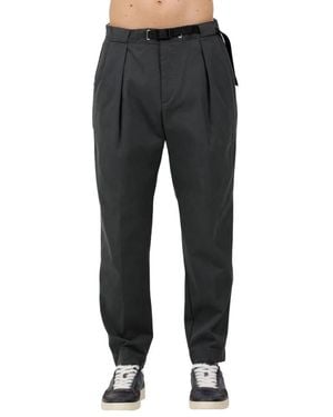 White Sand Straight Trousers - Zwart